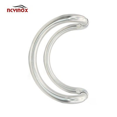 Ručka za povlačenje aluminijskih vrata C oblika s okruglim savijenim krajevima