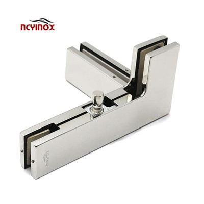 Staklena stezaljka za donju zakrpu Okov za staklena vrata Za staklo bez okvira