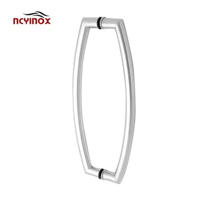UK stil nosača od nehrđajućeg čelika 17" staklena zakrivljena ručka za povlačenje