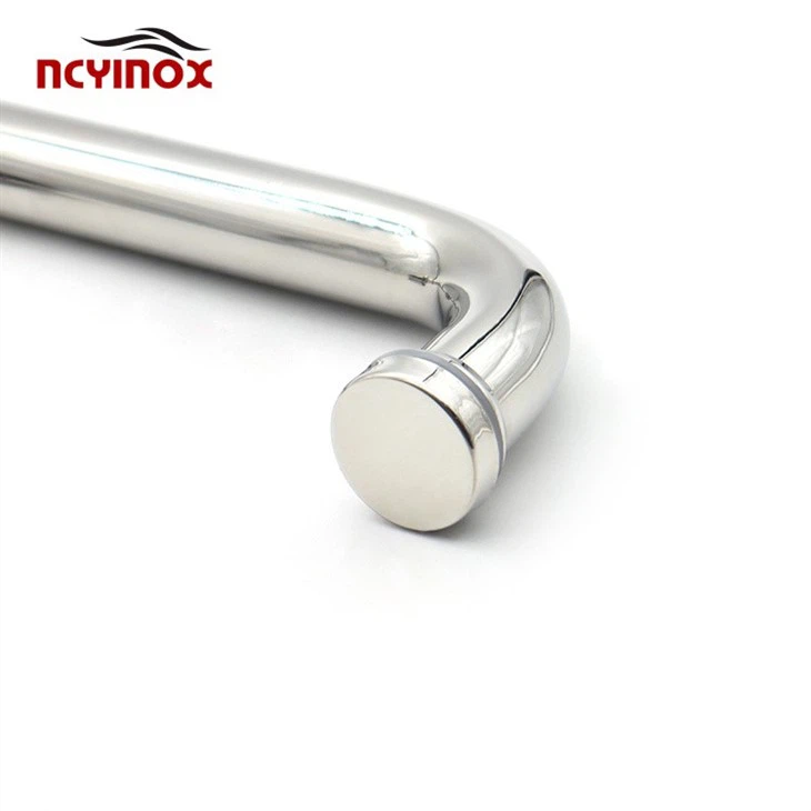 Stainless Steel Large Cylindrical Glass Swing Shower Door Handles For Shower Room